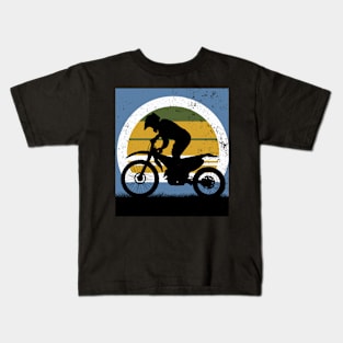 Dirt Bike Riding Kids T-Shirt
